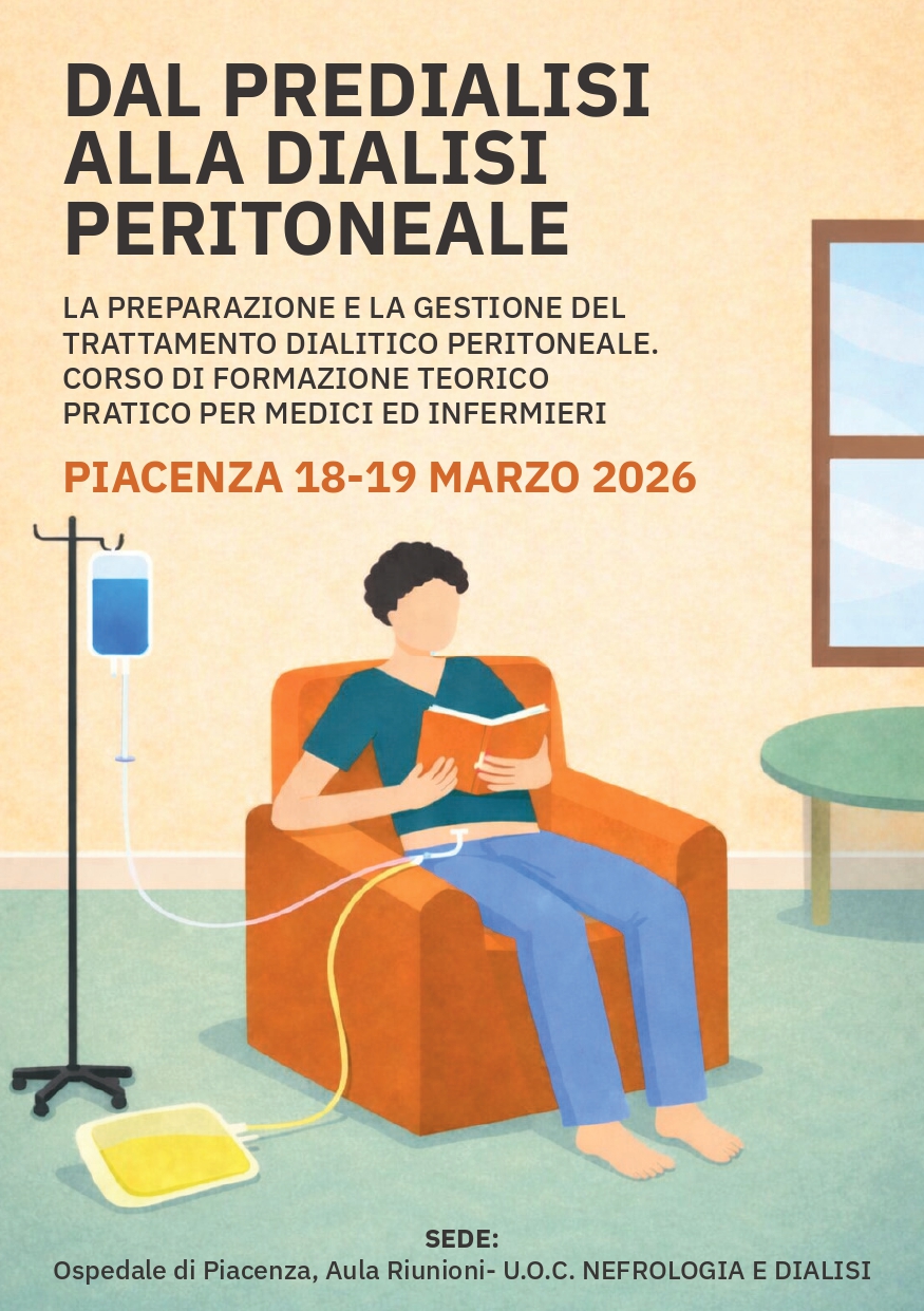 Programma Dal Predialisi alla Dialisi Peritoneale: La preparazione e la gestione del trattamento dialitico peritoneale. Corso di formazione teorico pratico per medici ed infermieri